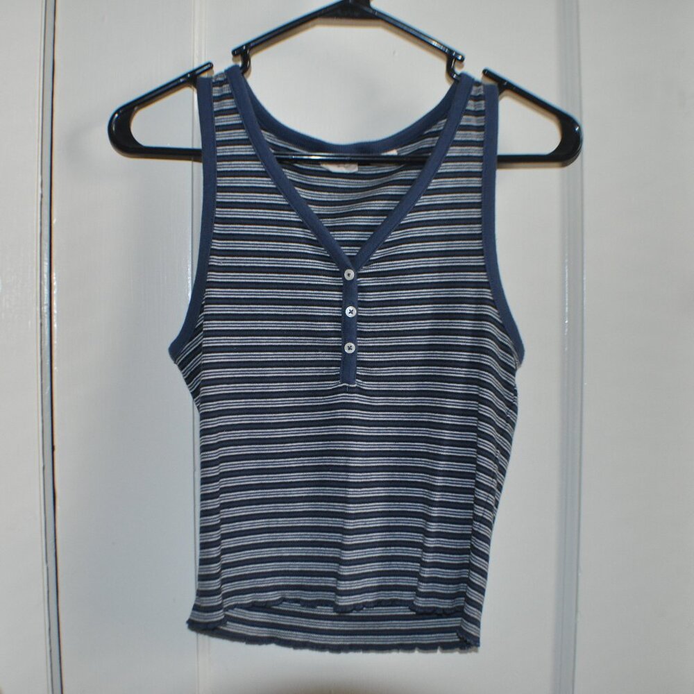 Blue and White Striped Tank Levi's